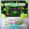 Video Game Happy Birthday Backdrop Video Game Party Decorations Game