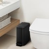 Cesun Small Bathroom Trash Can with Lid Soft Close, Step