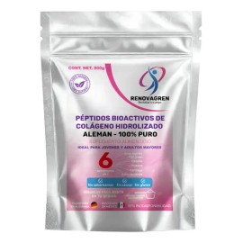 Renovagren Colágeno Hidrolizado Sin Sabor 800g En Polvo 95% Biodisponibilidad