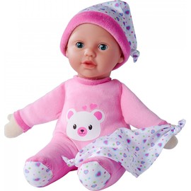 Simba Laura 105140002 Night Light, Soft Body Doll with Light and Melody, 60 Seconds Running Time, 30 cm, Baby Doll from 12 Months