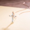 Lekani Women's Cross Necklace in 925 Sterling Silver, Presents for