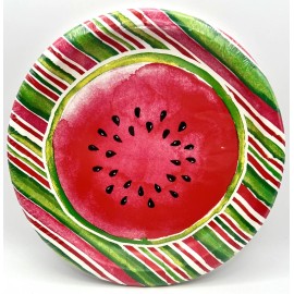 Creative Converting Summer Treat Watermelon Cookout Picnic BBQ Party 9" Paper Dinner Plates