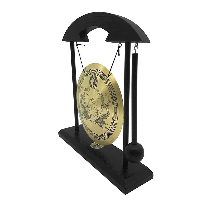 Mini Desktop Gong Table Wind Chime Percussion Instruments with Mallet