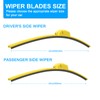 CJPPPZIW® Windshield Wipers Replacement for Toyota Tacoma 2017-2023,Streak-free,OEM Quality Premium