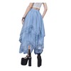 SHENHE Women's Lace Trim Layered Mesh Tulle Skirt High Waist