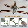 PATIKIL Ceiling Fan Blades Arms Replacement, 3 Pcs 52" Fan