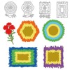 DELORIGIN Irregular Frames Cutting Dies Card Making Rectangle Borders Stencil
