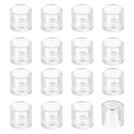 sourcing map 56Pcs Chair Leg Caps, 12mm (4/9 Inch) Non-Marking PVC Chair Leg Tips Non-Slip Chair Leg Floor Protectors Round Table Covers End Caps for Furniture, Transparent