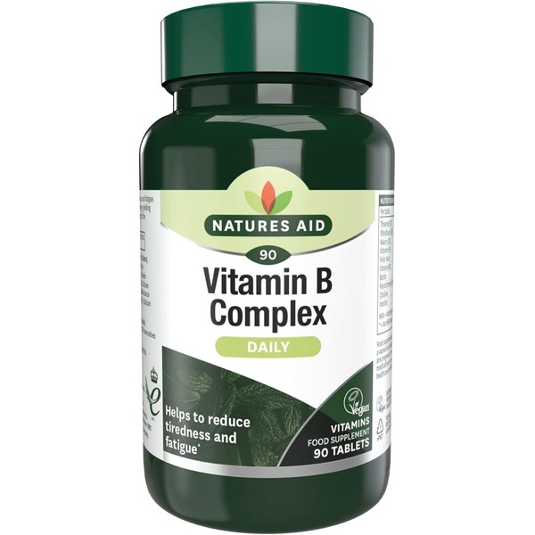 Natures Aid Vitamin B Complex 90 Tablets – High Potency