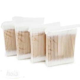 Hoi Wooden Cotton Swab 400P Beauty Swab Makeup Swab 4ea