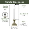612 Vermont LED Battery Operated Window Candles with Timer, Bright