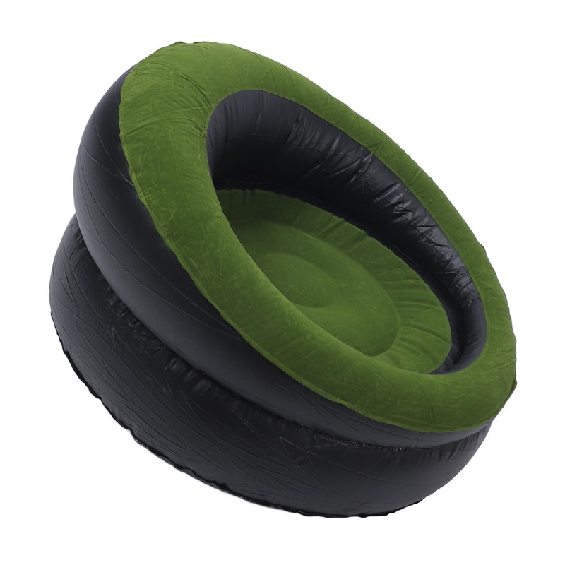 Inflatable Couch PVC Flocking Portable Ergonomic Blow Up Sofa Chair