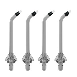 Replacement Heads for Nicwell Oralfree Water Flosser,4 Orthodontic Replacement Heads Oral Irrigator Jet Tip（ Black)
