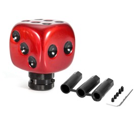 Car Modified Dice Gear Shift Knob Stick Lever Shifter Universal Red