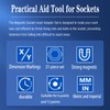 JEUCLEL 21PCS Magnetic Socket Insert Adapter Set with Hexagon Profile,