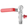 90 Degree Double Valve Water Tap 1/2" Brass Faucet Home
