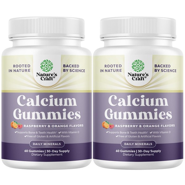 High Absorption Calcium Gummies with Vitamin D3 - Tricalcium Phosphate
