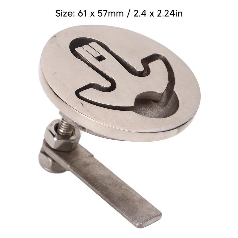 61x57mm Boat Cam Latch Marine Flush Hatch Pull 316 Stainless