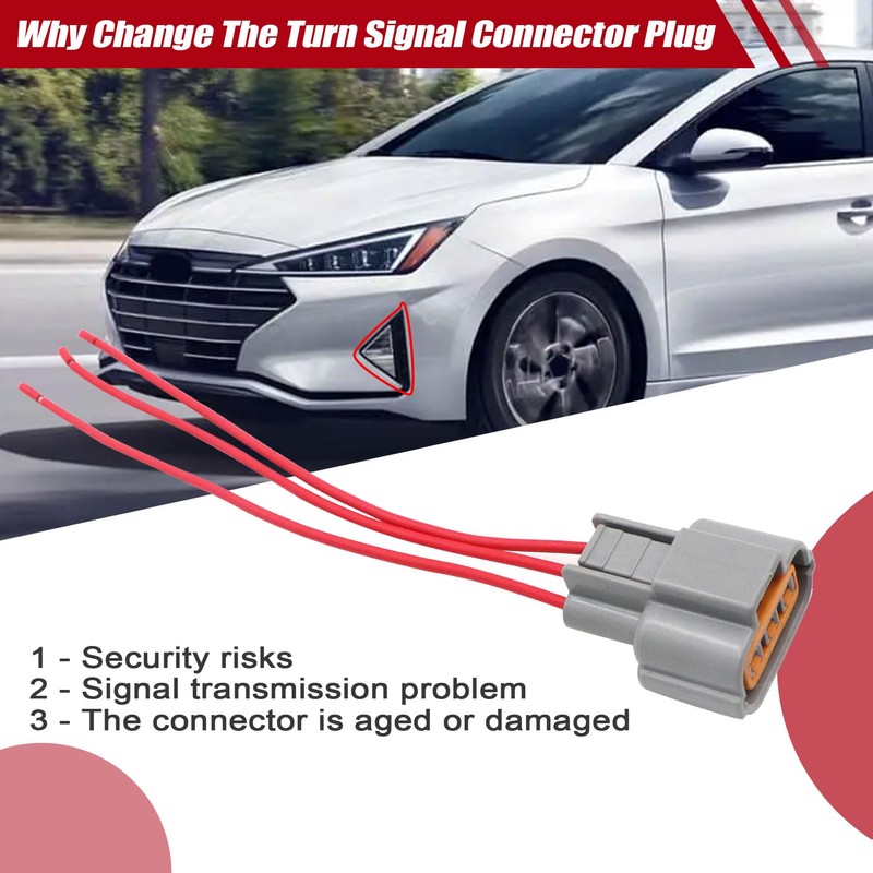 Priprilod Turn Signal Connector Plug Compatible With Hyundai Elantra 2019