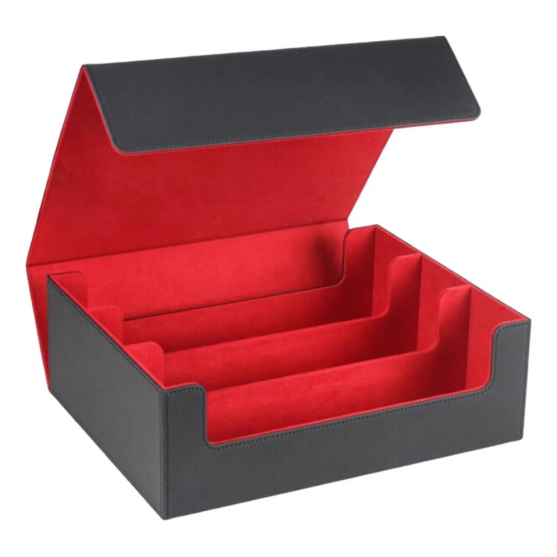 Caja Para Mazo De Cartas, Soporte Para Tarjetas Negro Rojo