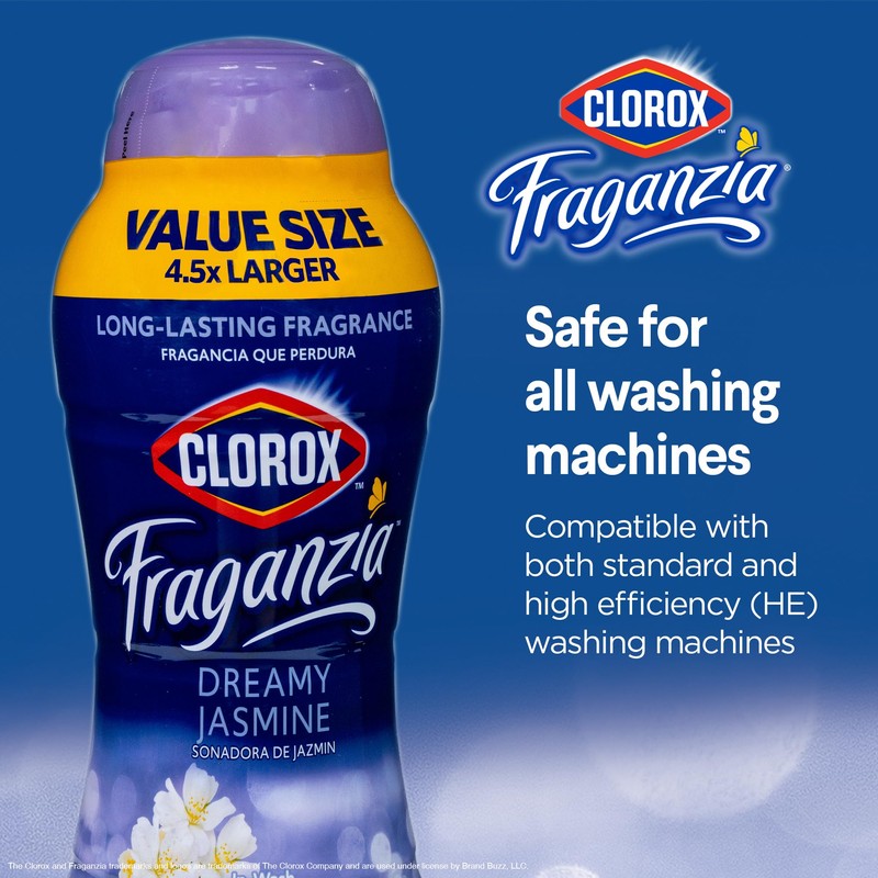 Clorox Fraganzia Laundry Scent Booster Crystals in Dreamy Jasmine Scent
