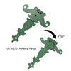sourcing map 3.5 Inch Door Tee Hinge, 6Pcs T-Strap Hinges