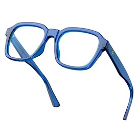 VISOONE Oversized Square Blue Light Blocking Glasses Fashion Computer Eyewear for Women and Men BENNETT