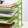 Desk File Organizer 4 Tiers Metal Mesh Large Capacity Easy