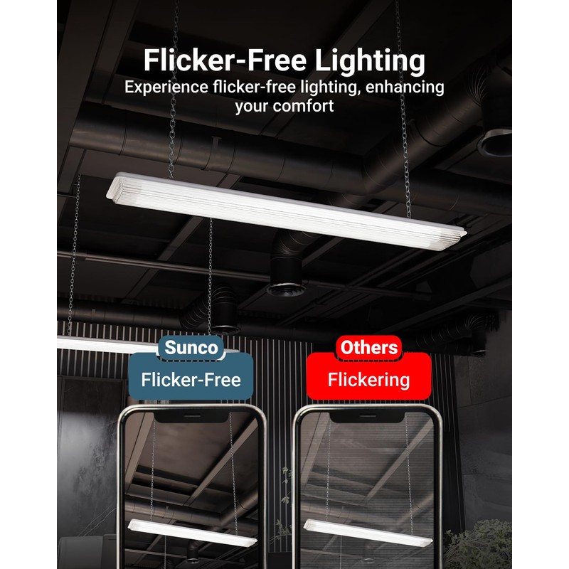 Sunco 10 Pack T8 LED Tubes 4FT Fluorescent Replacement, 48