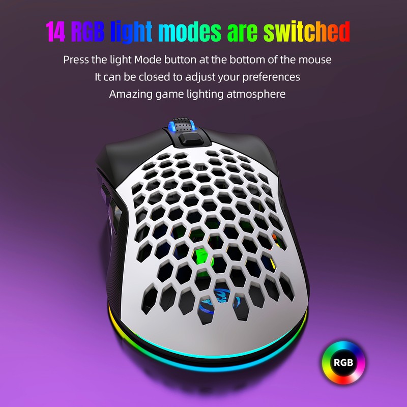 HXSJ X300 RGB Gaming Mouse Backlit Wired Ergonomic 6 Button