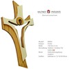 kalner Präsente crucifix mural moderne en bois 19 cm