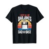 Witty Dad Jokes Database Graphic - Retro Style Design T-Shirt