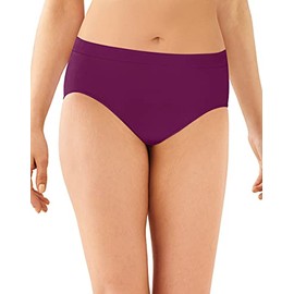 Bali Women's Panties, Brief Panties for Everyday Comfort, Smoothing Underwear, Seamless Brief Panty (Colors May Vary), Venetian Purple, 8