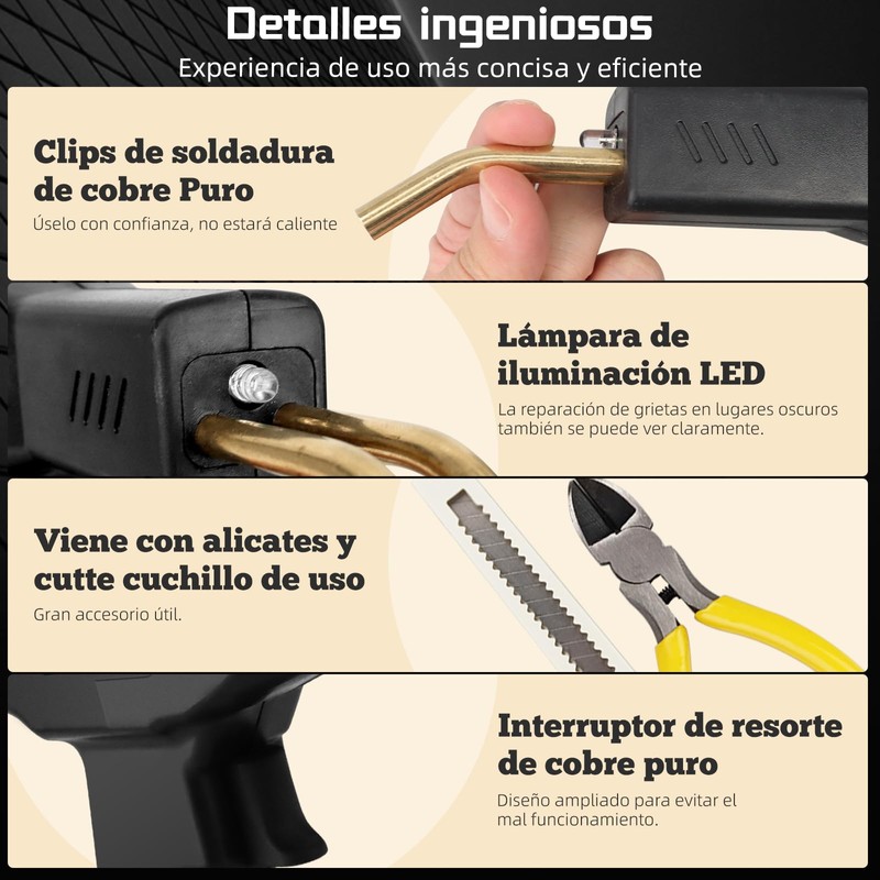 Soldador de Plástico Kit 800pzs, Máquina De Soldadura De Plástico