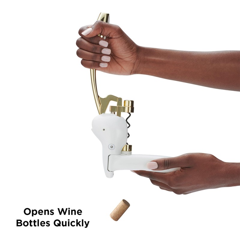 Rabbit Wine Opener, 7.8x6.3, White