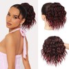 REECHO Ponytail Extension, 10” Short Curly Claw Clip Ponytail Extension