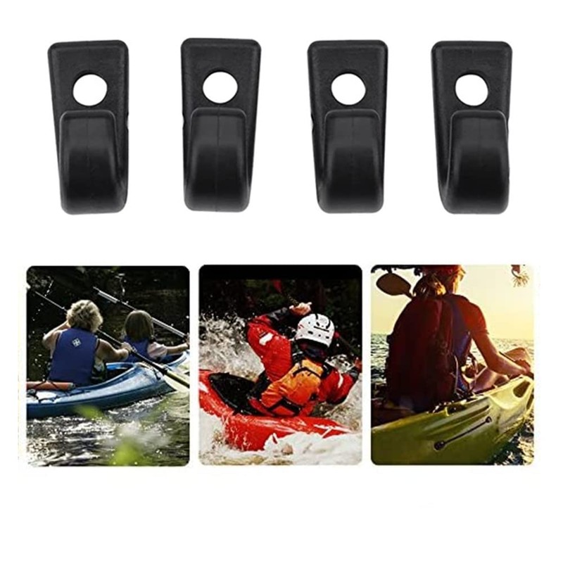Pack of 30 Kayak J Hooks, Plastic J Shape Screws