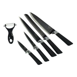 CL Set Cuchillos Millerhaus Pro Line Recubrimiento Ceramica Neg