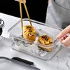 2PCS Food Storage Container Food Grade Clear Refrigerator Organizer Box