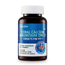 Daily One 데일리원 코랄 칼슘 마그네슘 아연D 150g 1개 Daily One Coral Calcium Magnesium Zinc D 150g 1 piece