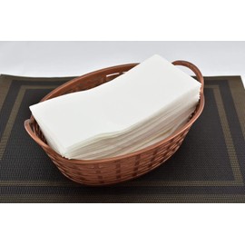 Gmark Linen-Feel Guest Towels – Premium Cloth-Like Paper Hand Napkins, Disposable White Guest Towel (100 Pack) For Kitchen, Bathroom, Weddings or Events GM1059D