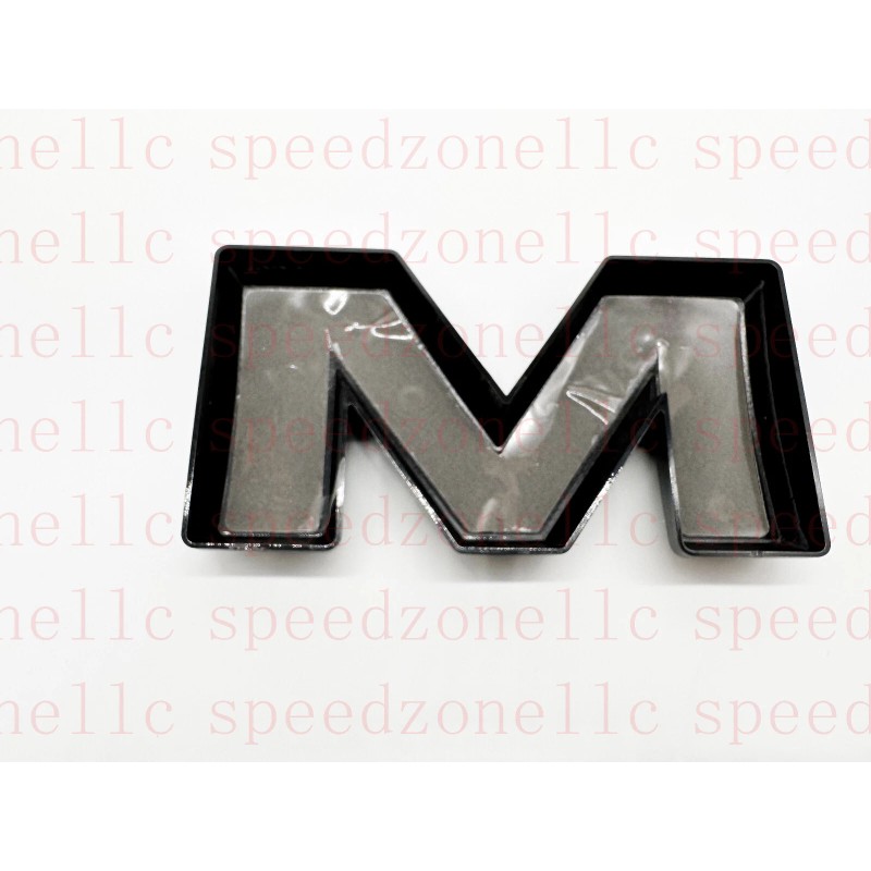 Auto Front & Rear GMC Black Red OVERLAY Emblem Badge