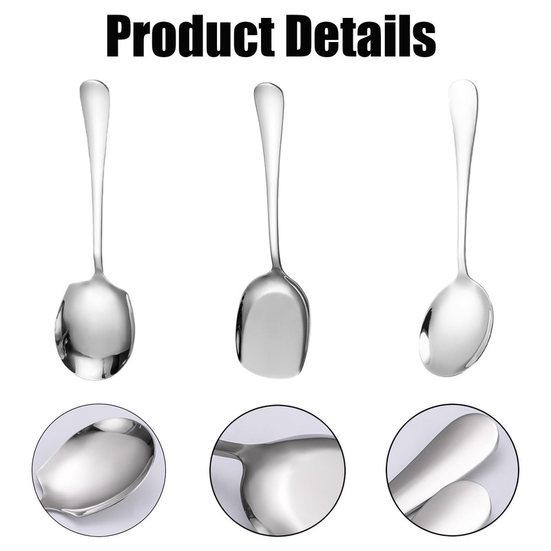 3 Pcs Serving Spoon, Serving Spoons Large,Communal Spoonutility Shovelsmall Serving