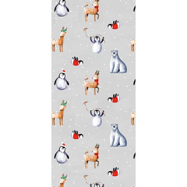 Glick Four Sheets Animals Christmas Tissue Paper, Winter Christmas Tissue Wrap, TPX64, Multi