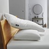 Serta 233 Thread Count White Feather Goose Down Fiber Side