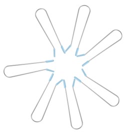 WOONEKY 20Pcs U-Shaped Hot Roller Clips for Curling Hair Sky Blue Replacement Hot Roller Accessories Metal Fixing Clips for Home Salon