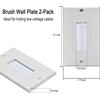 Brush Wall Plate Cable Pass Through Insert, 1-Gang Wall Plate
