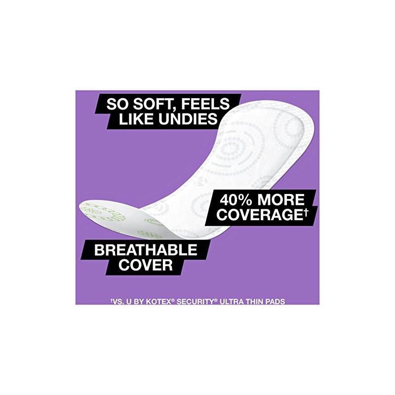 Kotex Lightdays Pantiliners, Extra Coverage - 80 Count