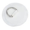 4PCS D Ring Patch PVC Round Shape Strong Stainless Steel