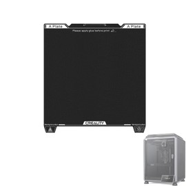 Creality Upgraded K1C Epoxy Resin Build Plate 235 * 235mm, Without Soft Magnetic Sticker, Wipe Nozzle Design, Excellent Adhesion, High Strength and Wear Resistance, 3D Printer Platform for K1C/ K1 SE